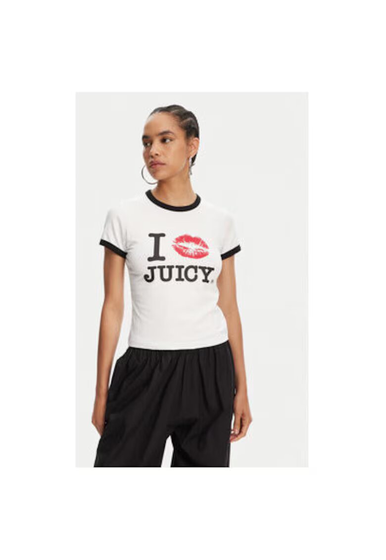 Juicy Couture Tricou dama JCWCT125318 - Bumbac - Alb - Alb