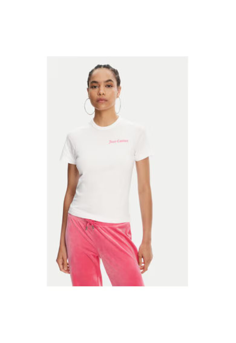 Juicy Couture Tricou dama JCWCT125319 - Bumbac - Alb - Alb