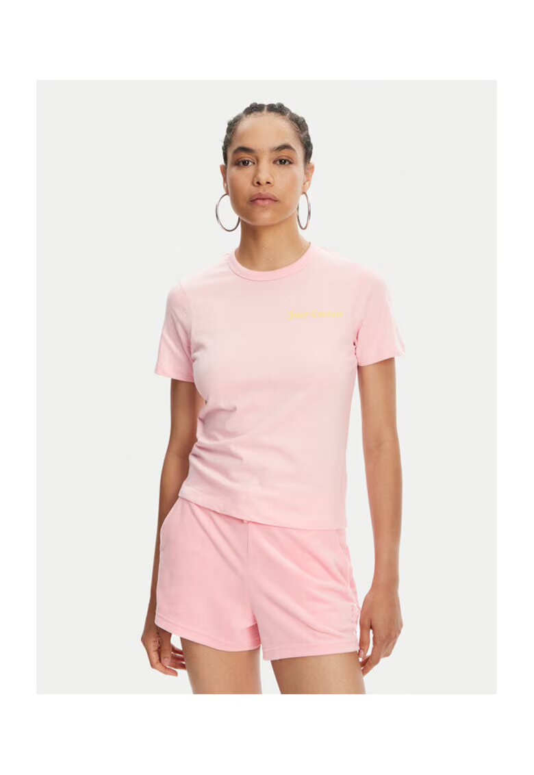 Juicy Couture Tricou dama JCWCT125319 - Bumbac - Roz - Roz