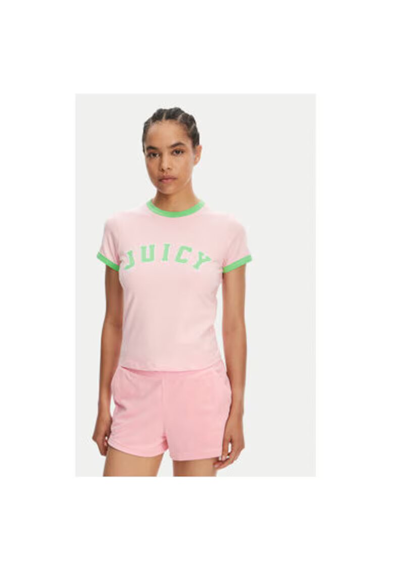 Juicy Couture Tricou dama JCWCT125320 - Bumbac - Roz - Roz
