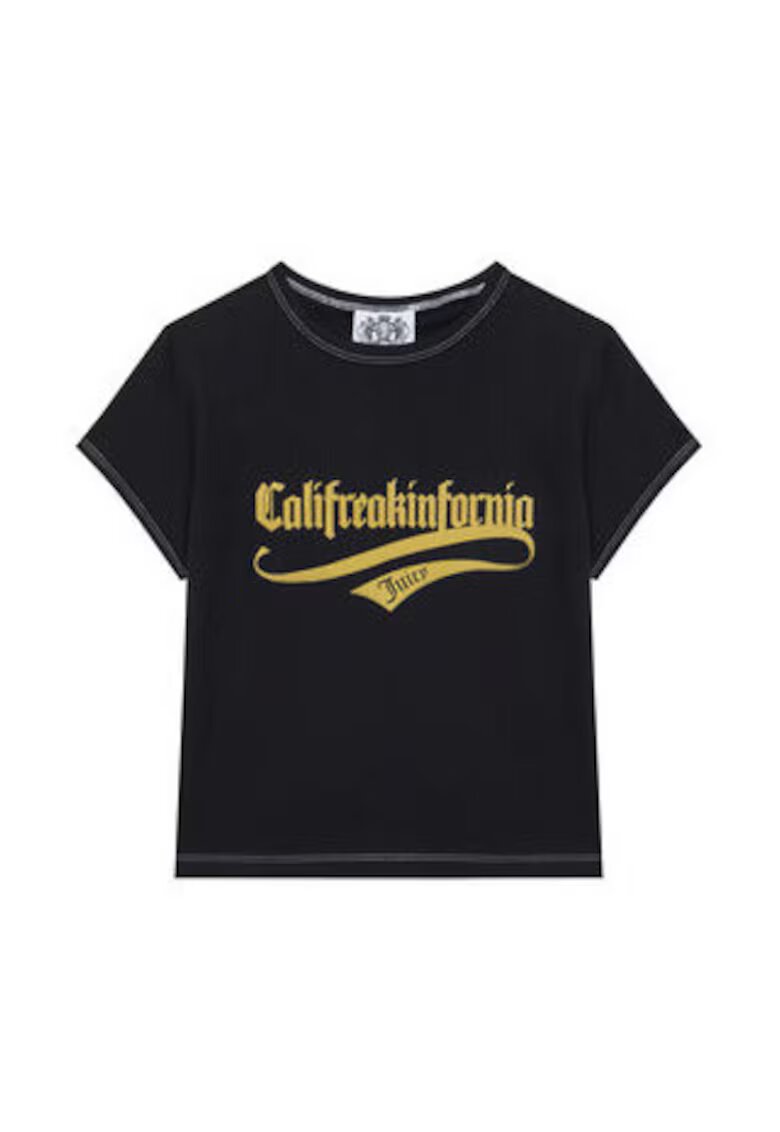 Juicy Couture Tricou dama - Negru - Bumbac/Elastan