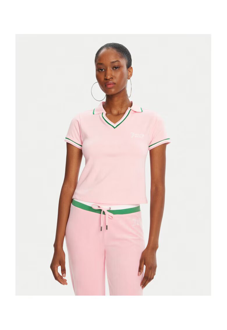 Juicy Couture Tricou dama - Sintetic - Roz