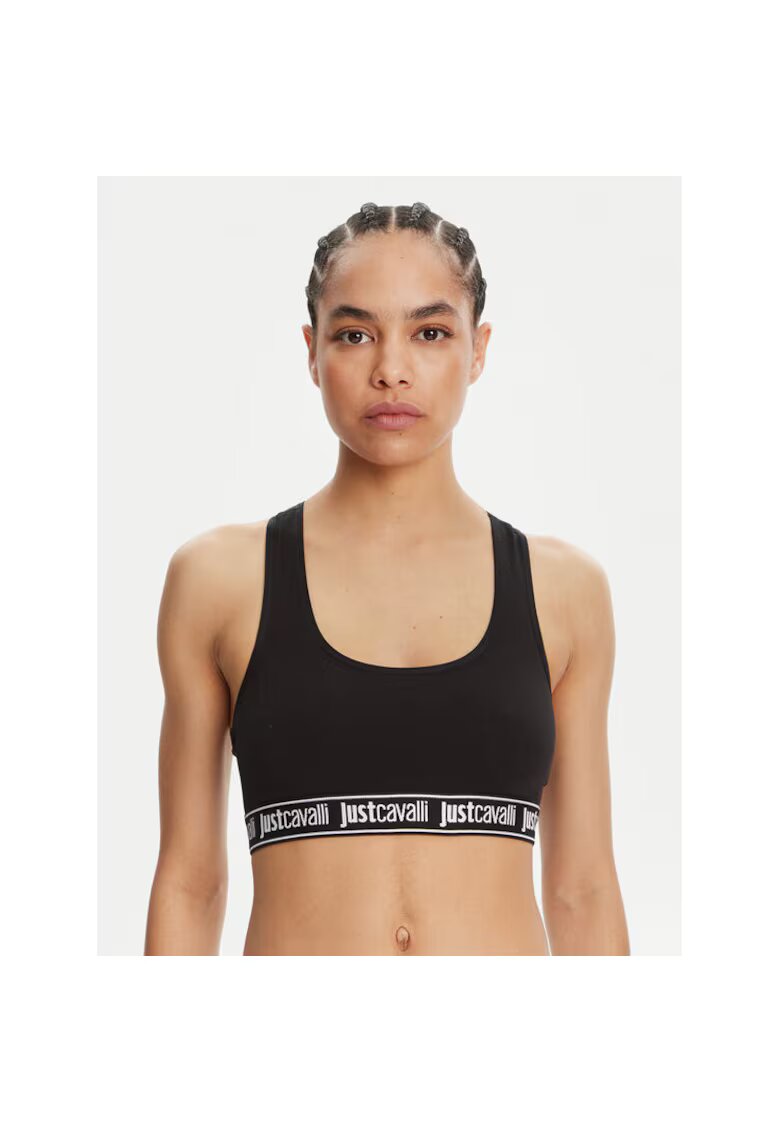 Just Cavalli Bustiera sport dama - - Negru