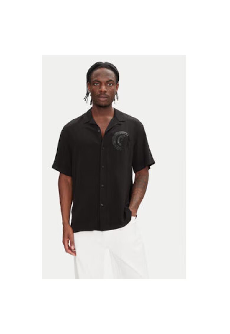 Just Cavalli Camasa barbati 78OALY04 CNY10 - Viscoza - Negru - Negru