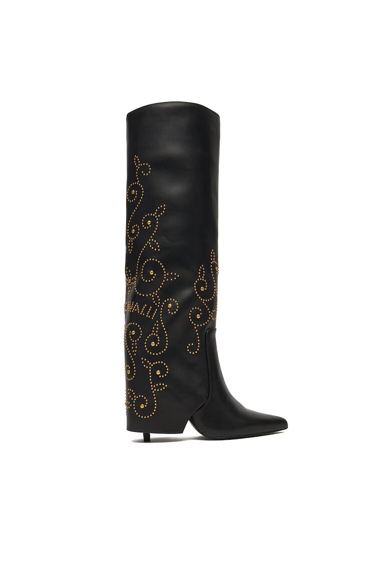 Just Cavalli Cizme dama piele naturala - negru - Negru