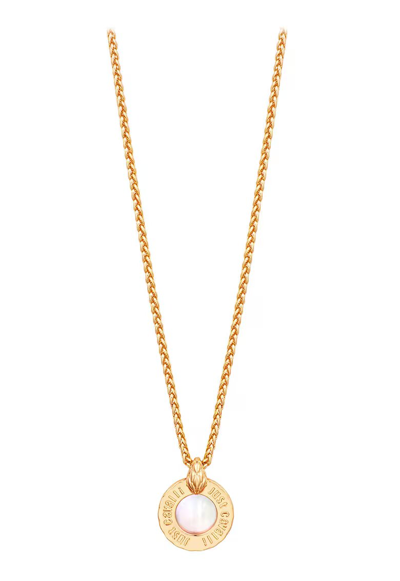Just Cavalli Colier cu logo - Auriu - Auriu