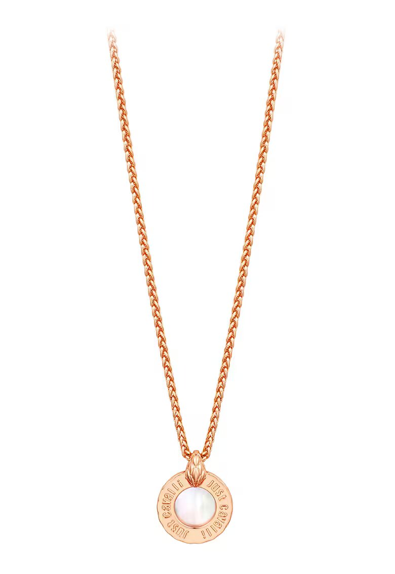 Just Cavalli Colier cu logo - Auriu - Auriu rose