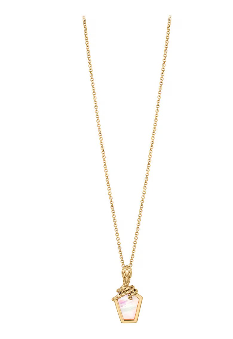 Just Cavalli Colier cu model sarpe - Auriu