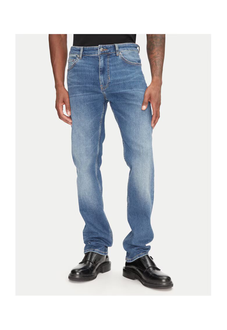 Just Cavalli Pantaloni barbati 78OAB5S0 CDWFM - Bumbac - Bleumarin - Bleumarin