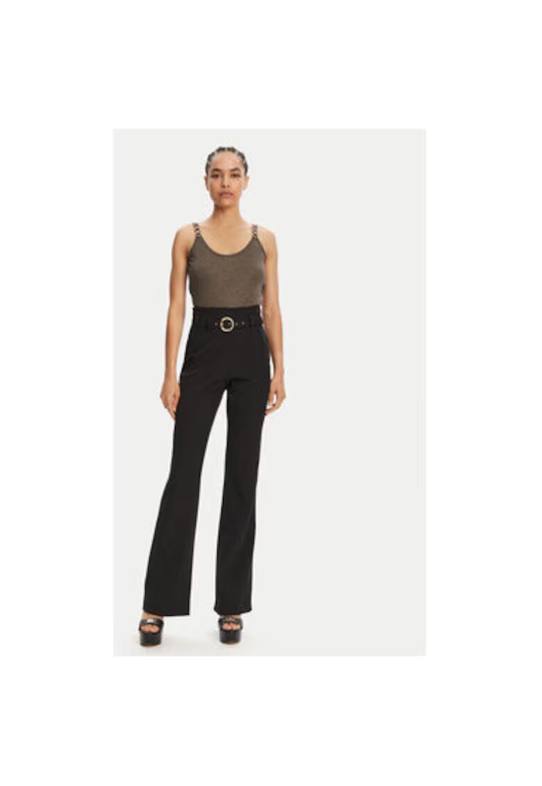 Just Cavalli Pantaloni dama 78PAA130 N0450 - Poliester - Negru - Negru