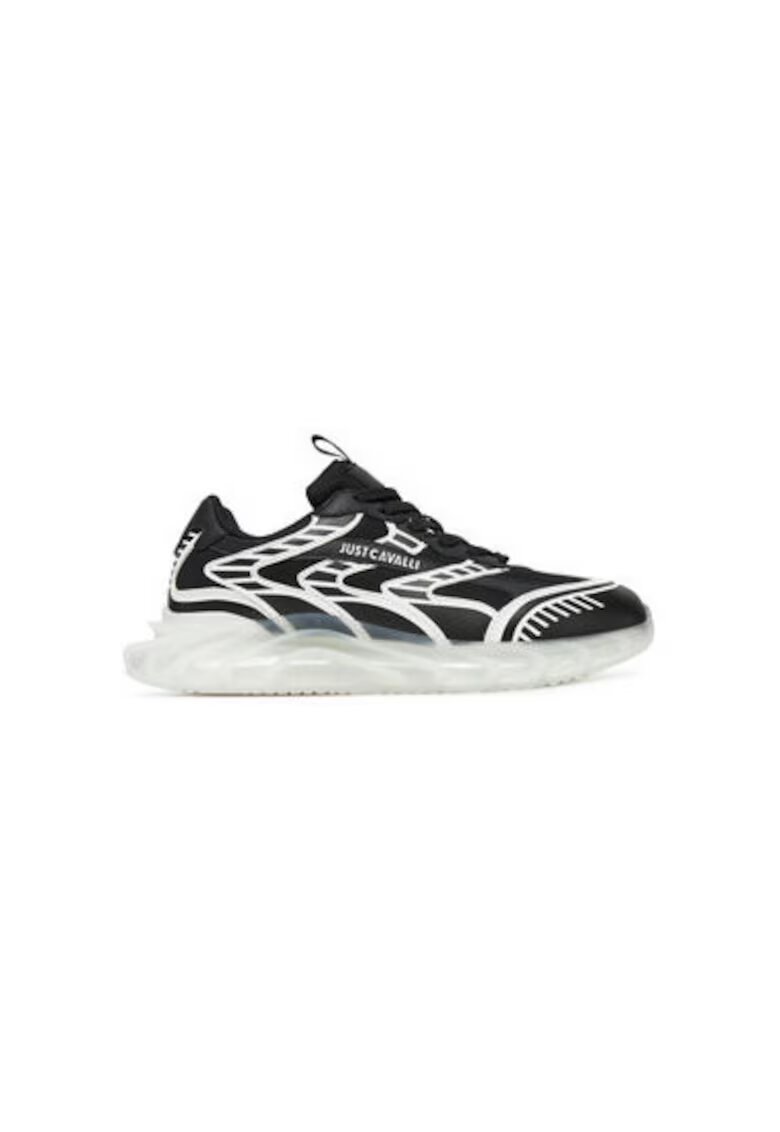 Just Cavalli Pantofi sport barbati - 78QA3SQ2 ZSC45 - Textil - Negru