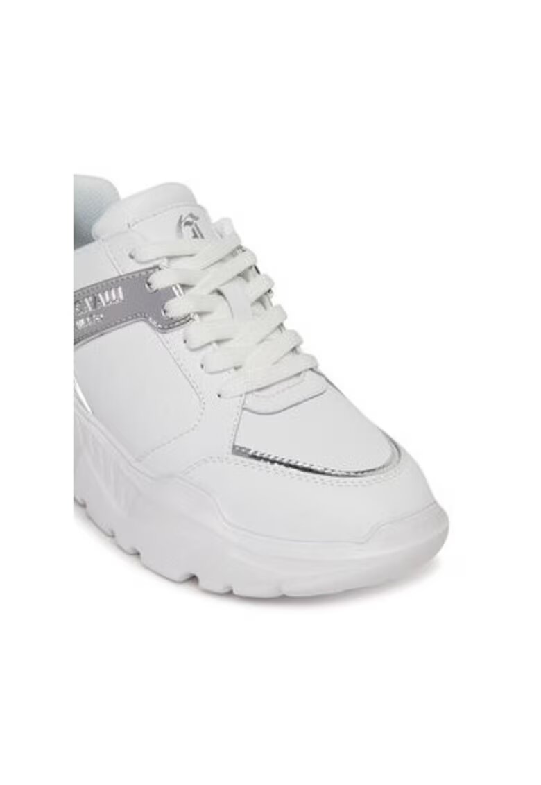 Just Cavalli Pantofi sport dama - 78RA3SL9 ZPA71 - Piele naturala - Alb - Alb