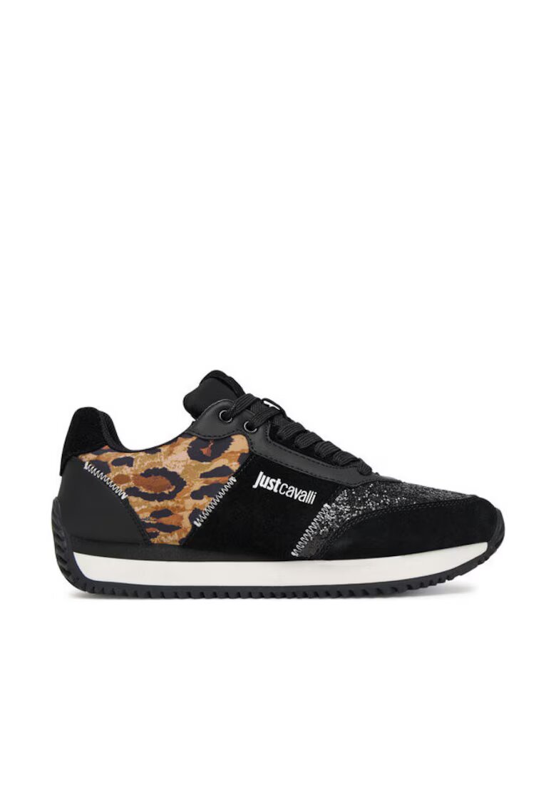 Just Cavalli Tenisi dama - piele ecologica - maro/negru