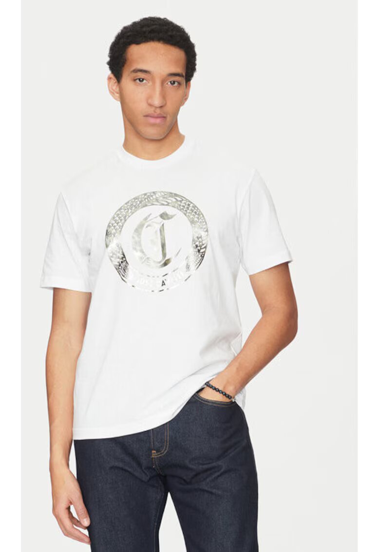 Just Cavalli Tricou barbati - 304865121 - Bumbac - Alb - Alb