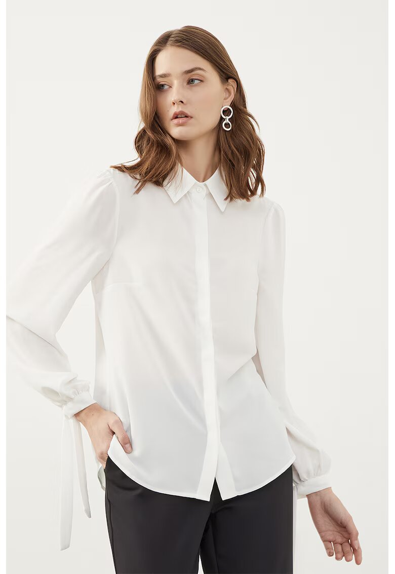 Just Like You Camasa regular-fit cu dungi - Alb