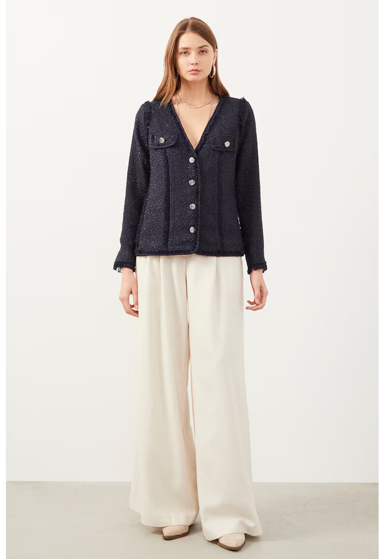 Just Like You Jacheta cu insertii stralucitoare - Albastru inchis