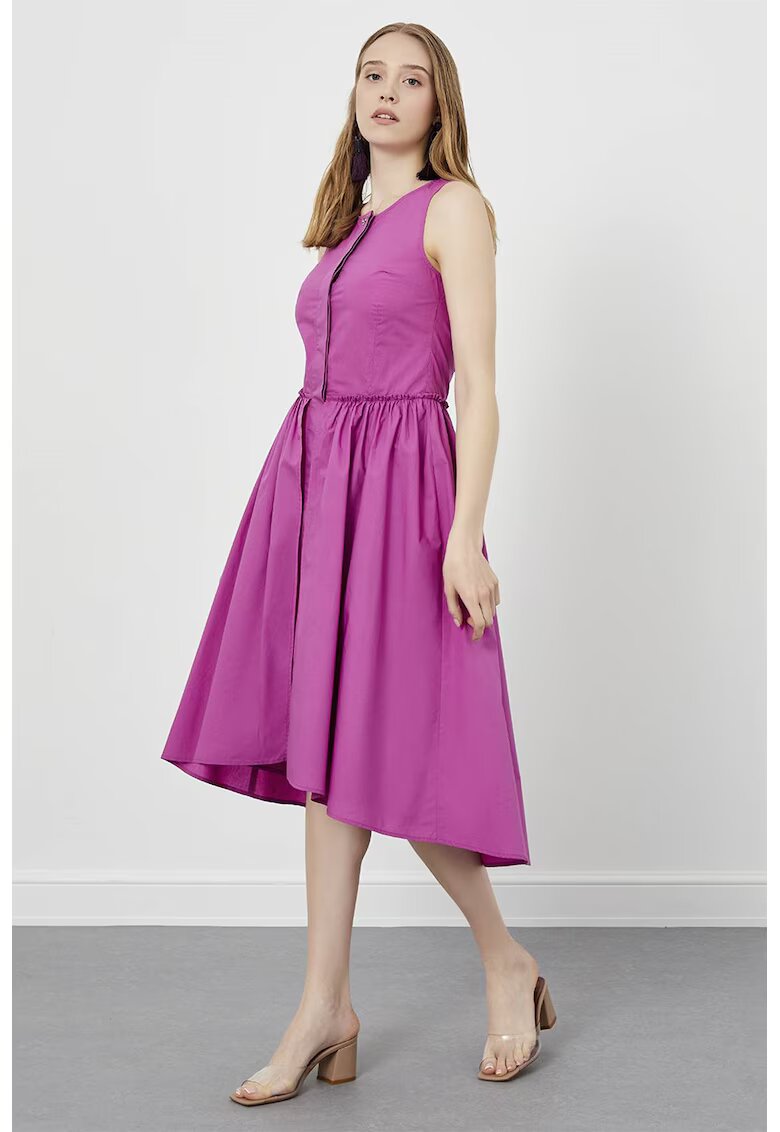 Just Like You Rochie evazata fara maneci - Violet