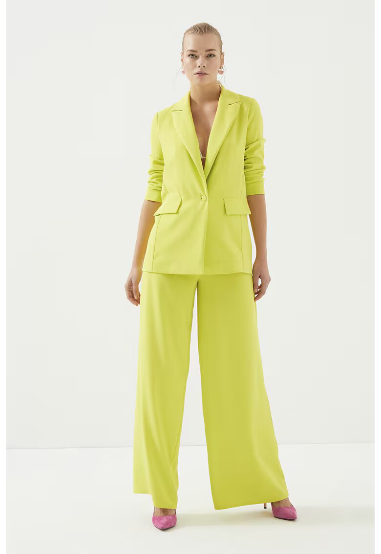 Just Like You Sacou regular-fit cu model uni - Verde lime