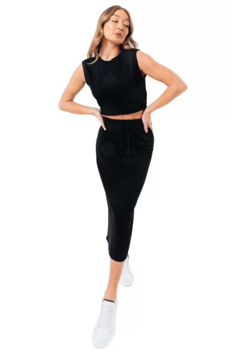 Justhype Compleu dama - Bumbac\Poliester - Negru - Negru