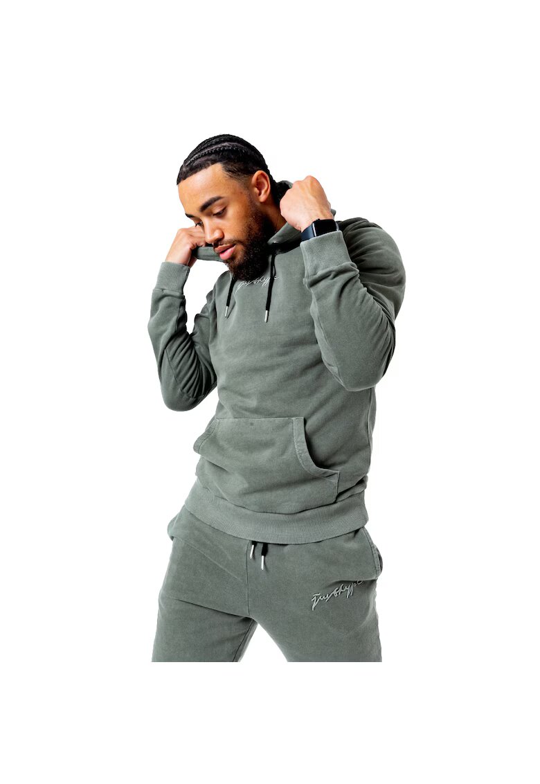 Justhype Hanorac - Acid Wash Hoody TWLR-135 - Verde - Verde