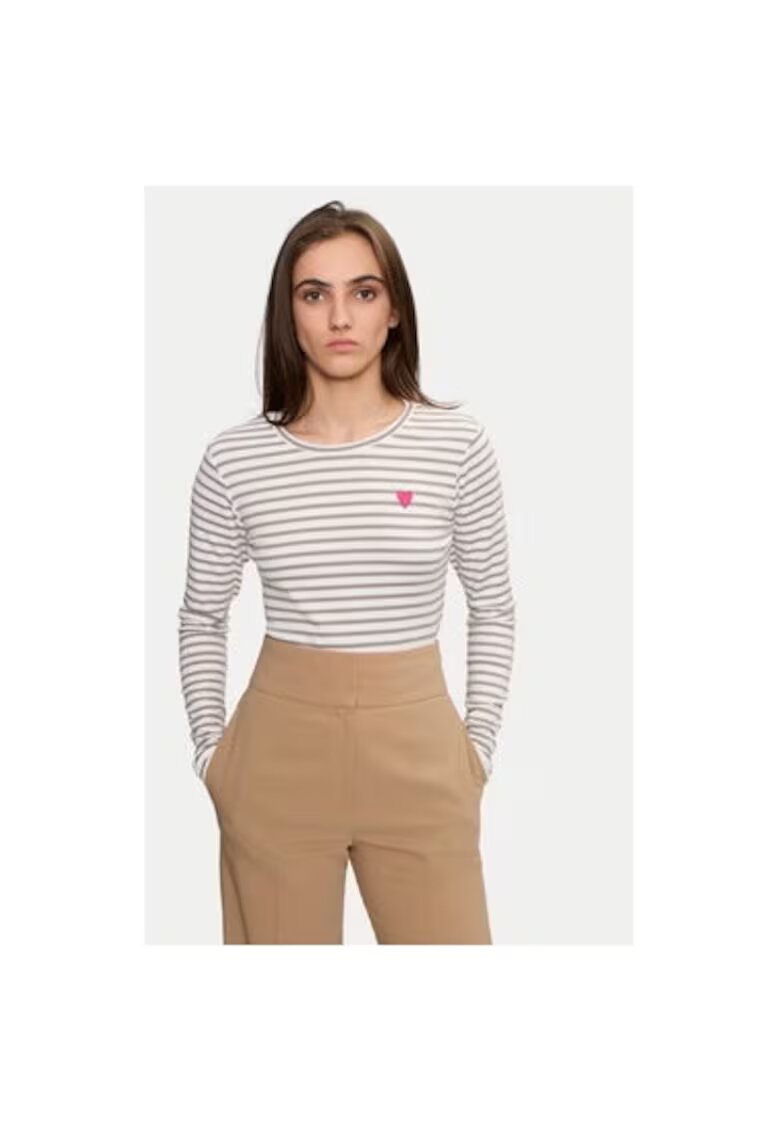 kaffe Bluza dama - 303964542 - Poliester/Viscoza/Bumbac - Gri - Gri