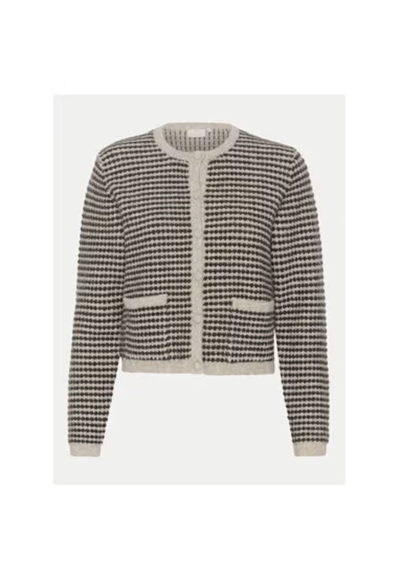 kaffe Cardigan dama - 304751929 - Acril/Poliester reciclat/Poliamida - Bej - Bej