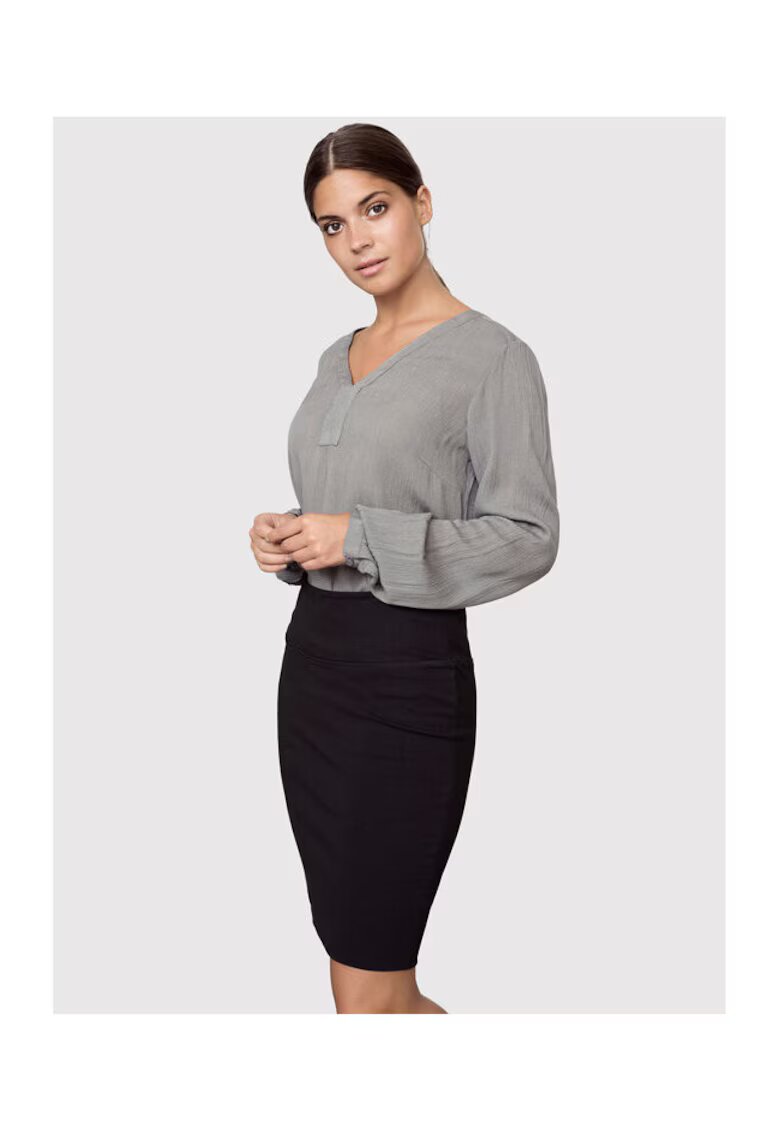 kaffe Fusta dama - 300698075 - Bumbac - Negru - Negru