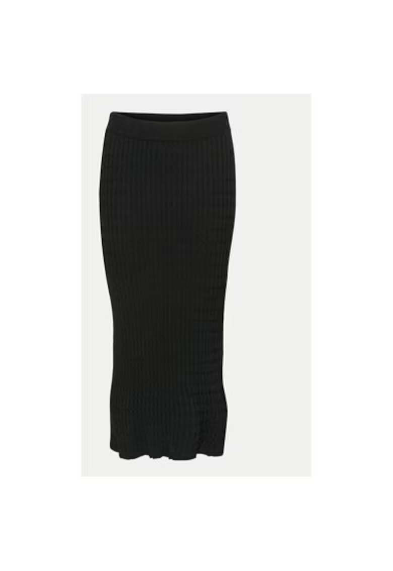 kaffe Fusta dama - 304751950 - Viscoza/Nylon - Negru - Negru
