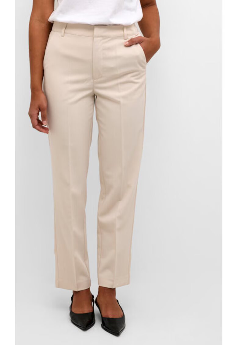 kaffe Pantaloni dama - 303582135 - Poliester/Viscoza - Bej - Bej