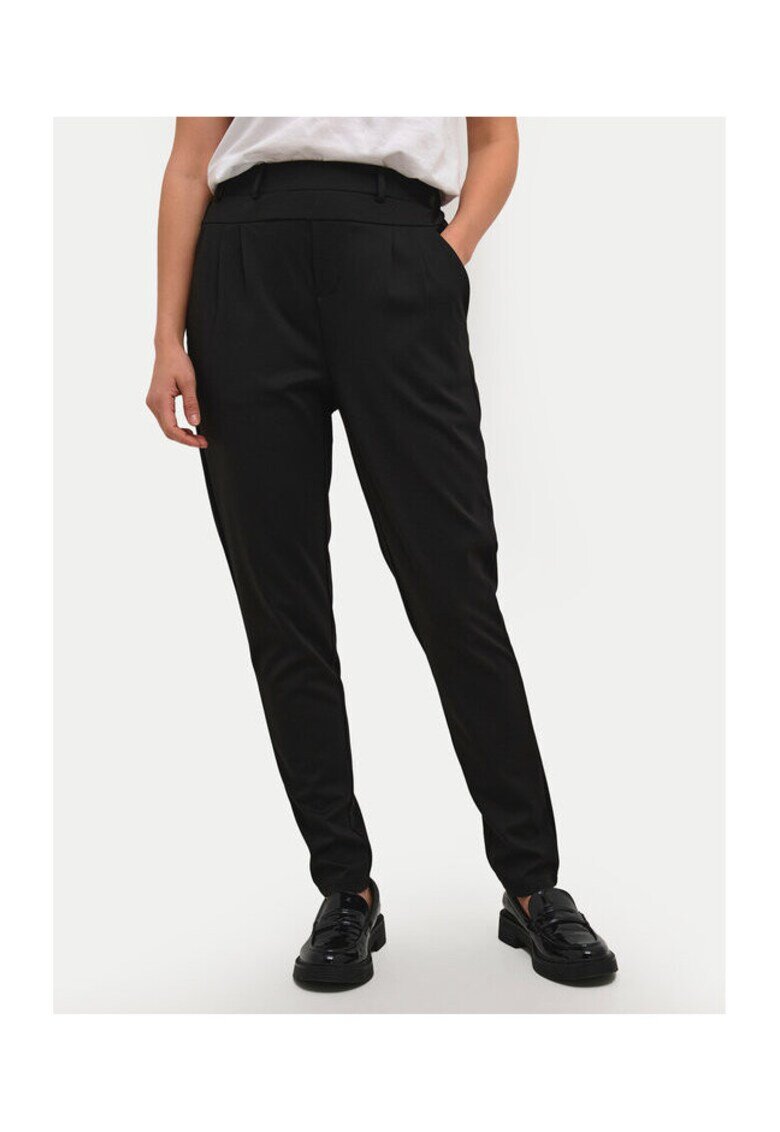 kaffe Pantaloni dama - 303964726 - Poliester/Viscoza - Negru - Negru