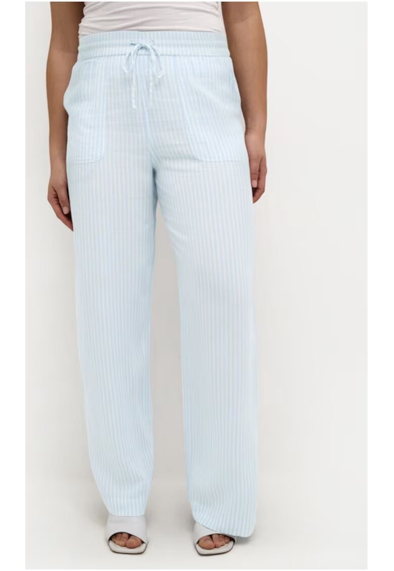 kaffe Pantaloni dama - 582210 - Albastru celest - Viscoza