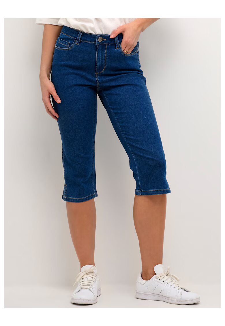 kaffe Pantaloni scurti dama - Bumbac - Albastru