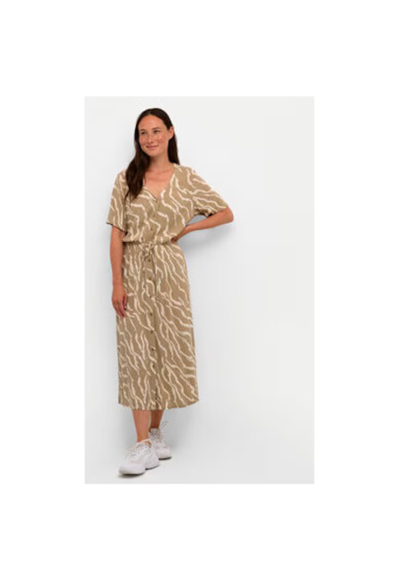 kaffe Rochie dama - 303582128 - Bej - Viscoza - Bej