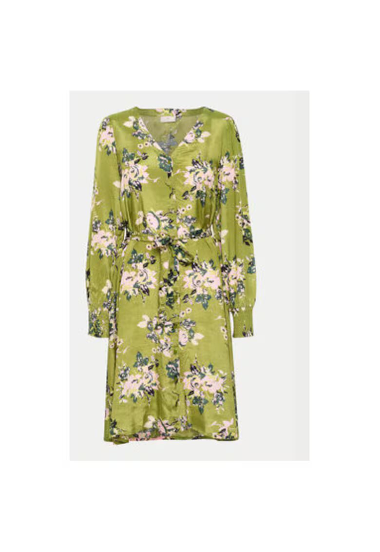kaffe Rochie dama - 303582166 - Viscoza - Verde - Verde