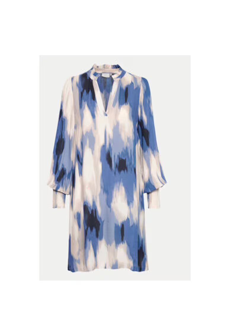 kaffe Rochie dama - 303964924 - Viscoza - Albastru - Albastru