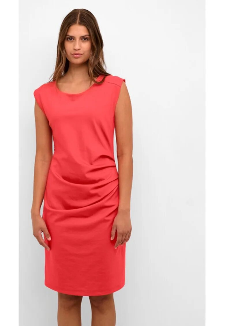 kaffe Rochie dama - Rosu - Poliester