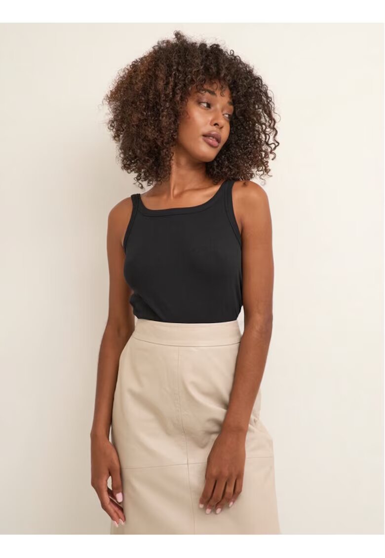 kaffe Tricou dama - 105182 - Negru - Bumbac -