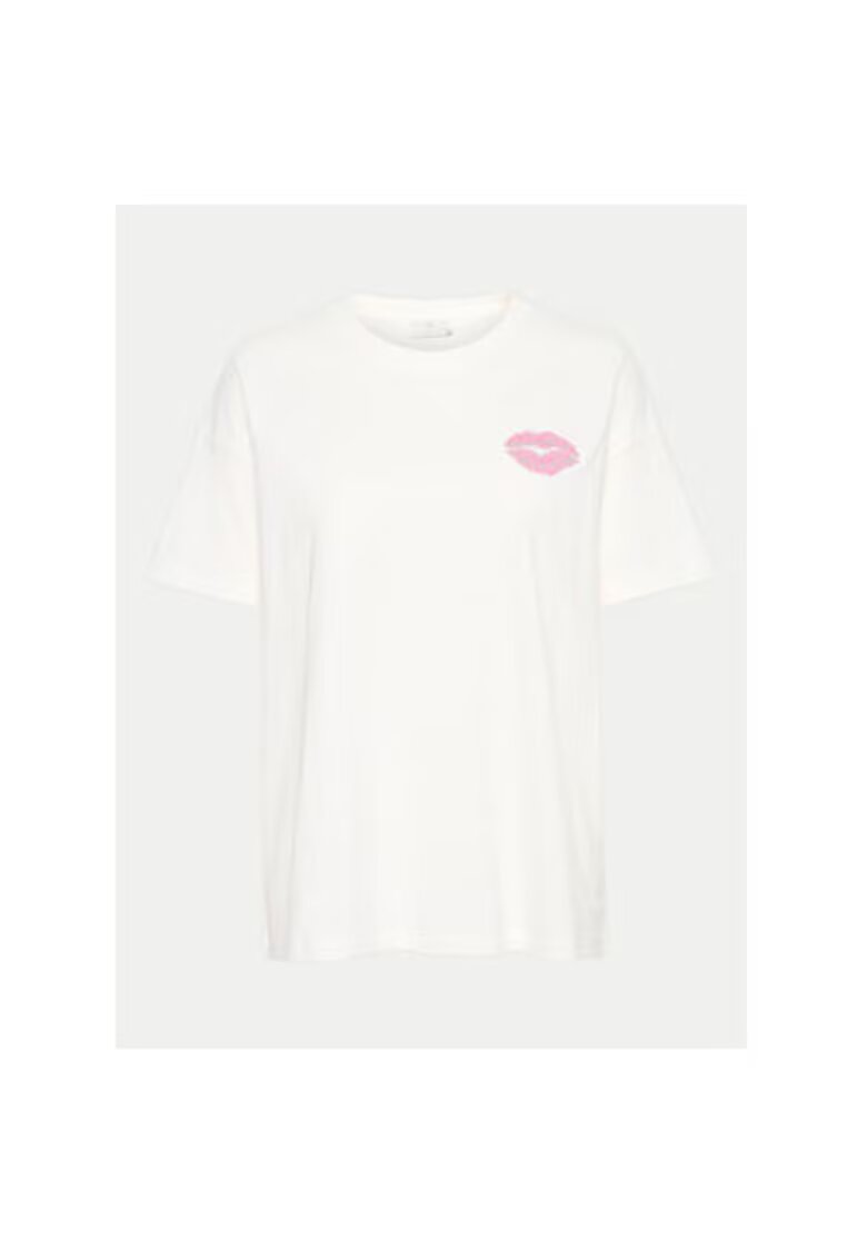 kaffe Tricou dama - 303964894 - Bumbac - Bej - Bej