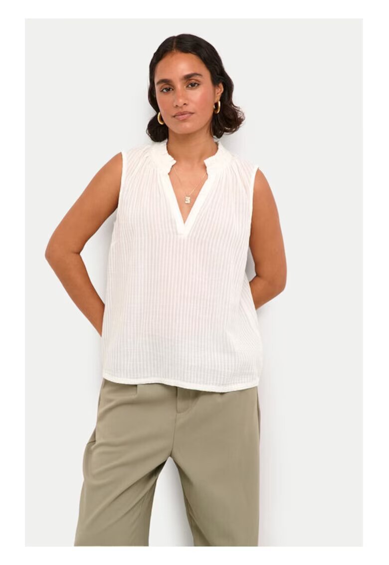 kaffe Tricou dama - 369384 - Alb - Bumbac -