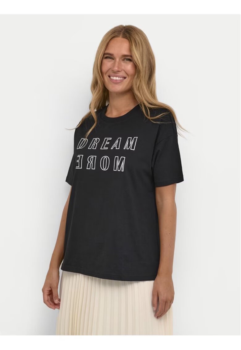 kaffe Tricou dama - 582388 - Negru - Bumbac -