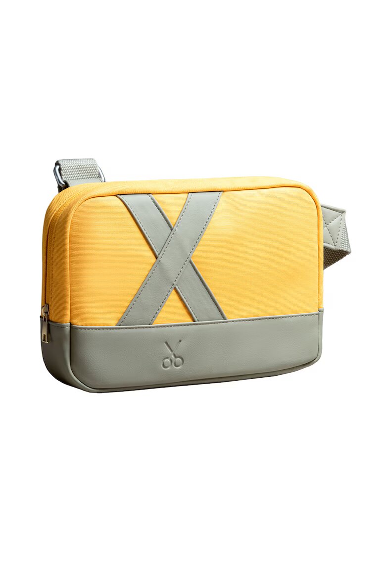 KAFT Geanta crossbody unisex Nougrod - Galben sofran/Gri cenusiu