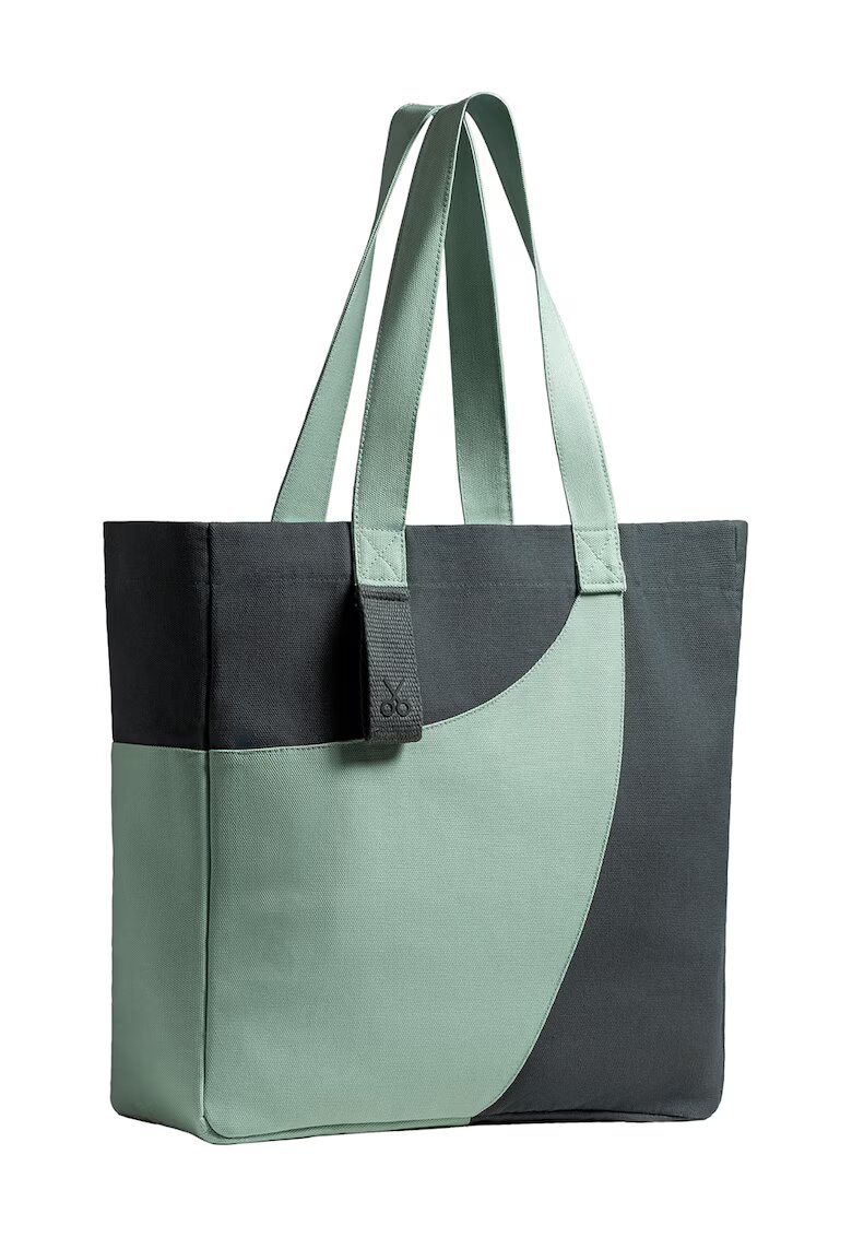 KAFT Geanta tote unisex Meclo - Gri antracit/Verde menta
