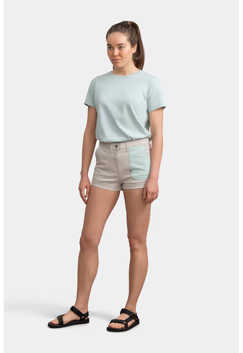 KAFT Pantaloni scurti de denim cu buzunar constrastant - Maro taupe deschis/Albastru glaciar