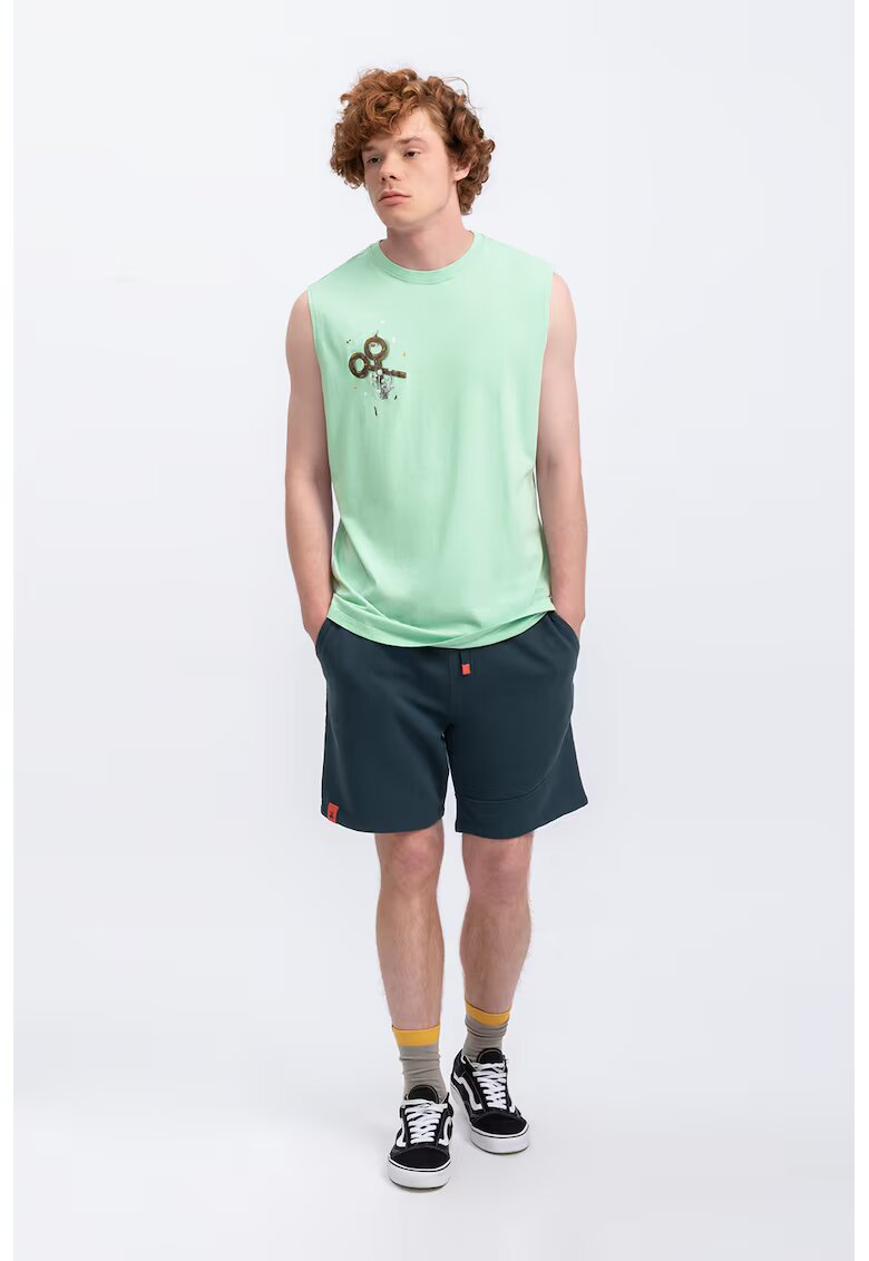 KAFT Top unisex cu imprimeu grafic - Verde menta