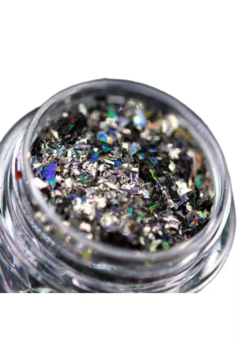 KAJOL Beauty Pigment fulgi glitterati pentru machiaj si body art PK156(negru holografic) ™