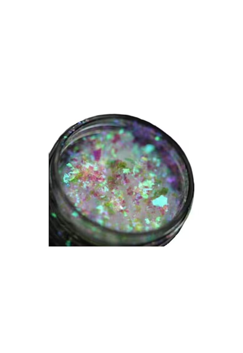 KAJOL Beauty Pigment fulgi PK118 translucid cu irizatii verzi-violet deschis-champagne-rose pentru machiaj - 1g
