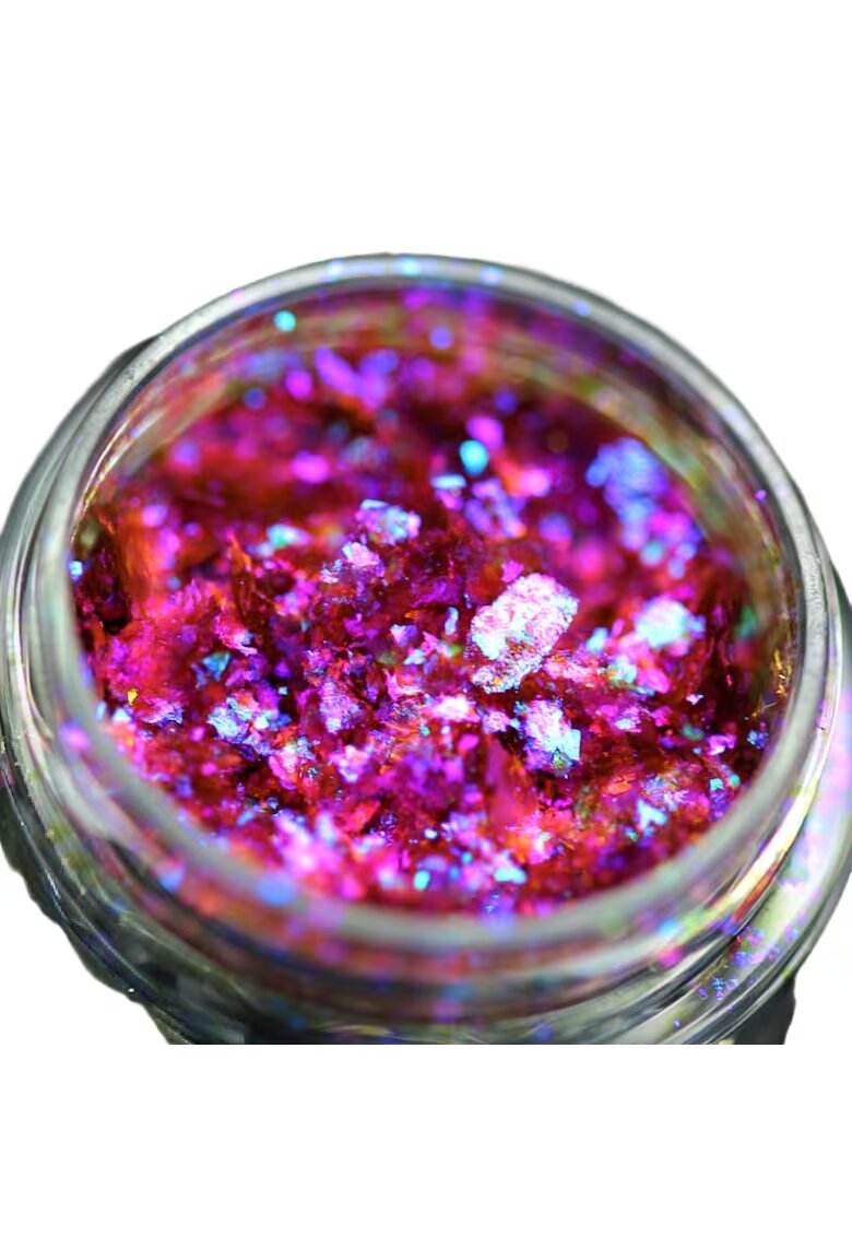KAJOL Beauty Pigment fulgi PK124(mov-albastru-indigo-rose) pentru machiaj