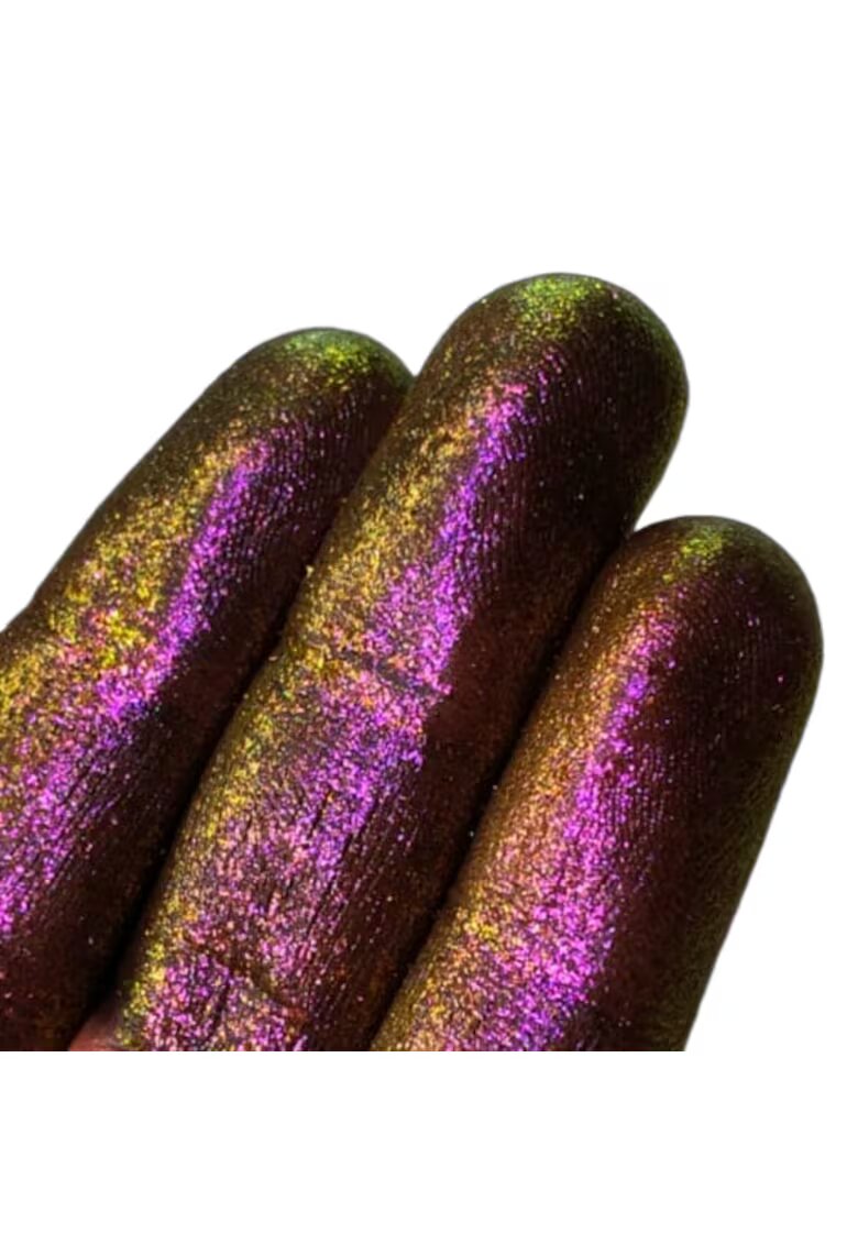 KAJOL Beauty Pigment PK54 aramiu cu irizatii roz-verzi Sparkle/Microglitter pentru machiaj - 1g