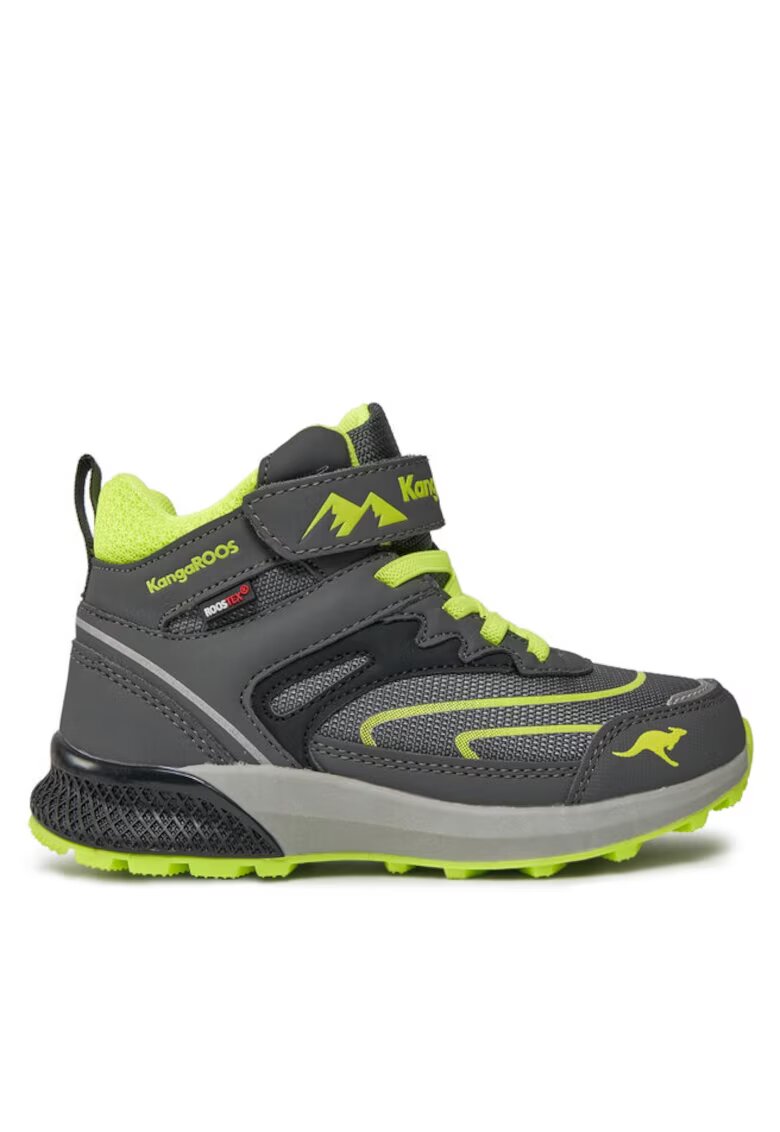 KangaRoos Pantofi copii 301090335 - Piele ecologica/Textil - Gri