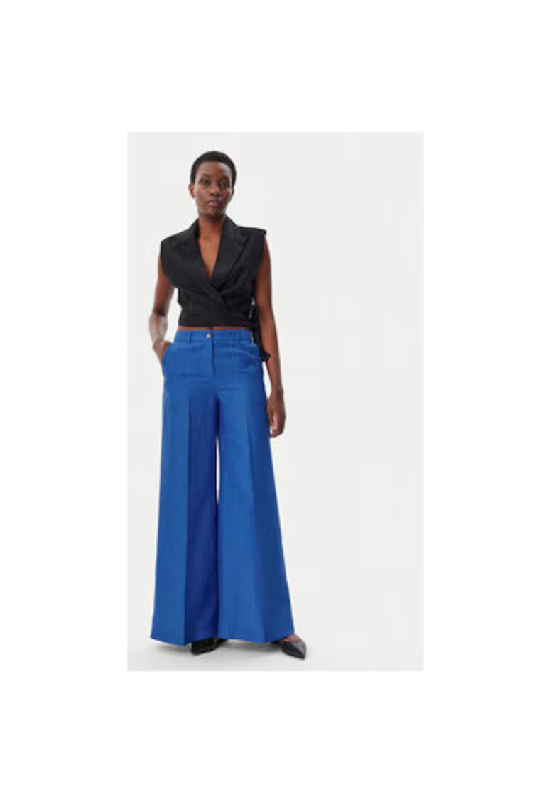 KAOS Pantaloni Dama - 305299024 - In - Poliester - Albastru - Albastru